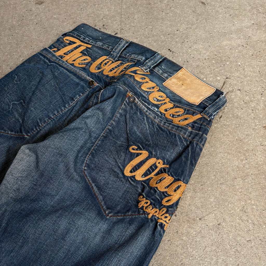 Rare Replay Embroidered Bootcuts (Japanese) - 32x32