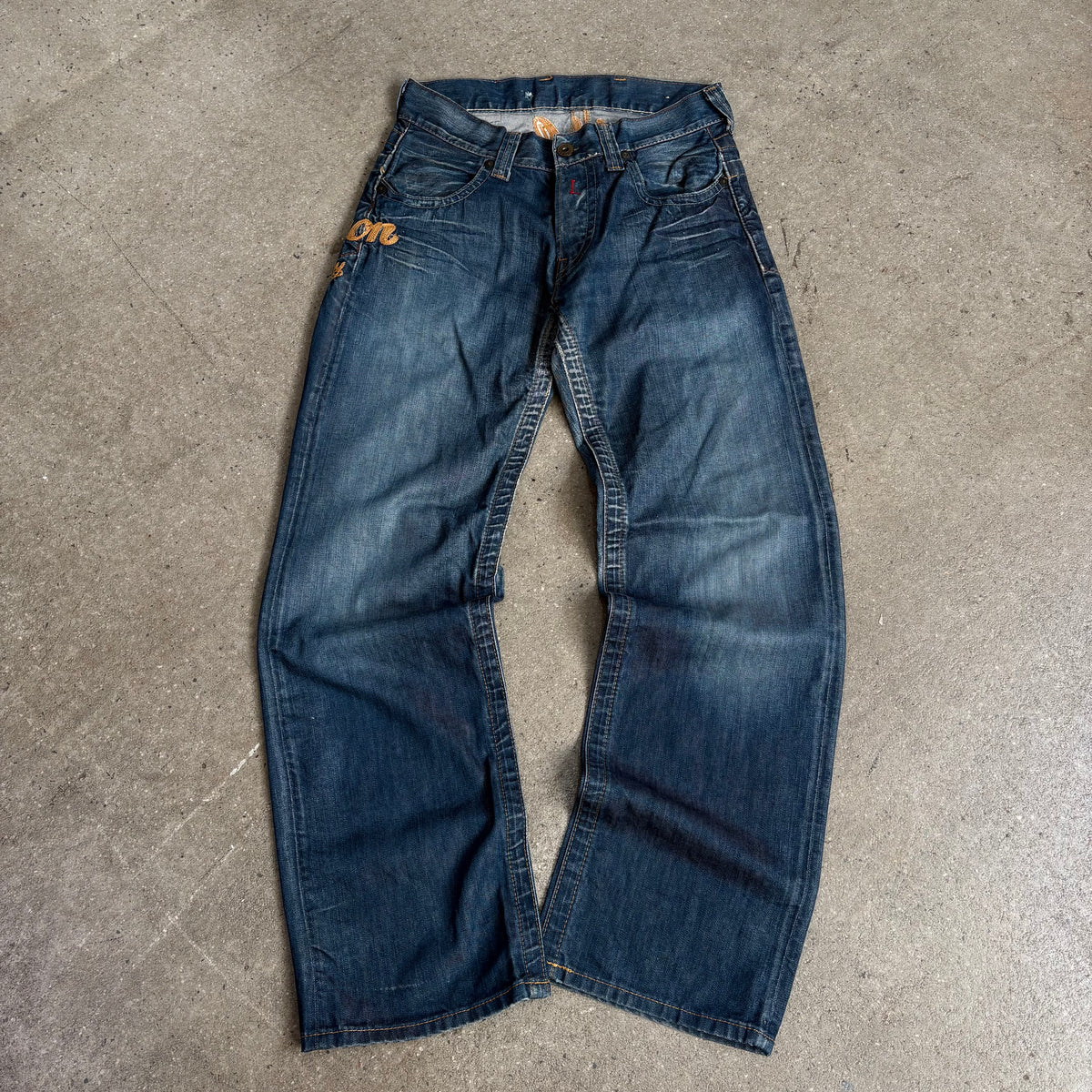 Rare Replay Embroidered Bootcuts (Japanese) - 32x32