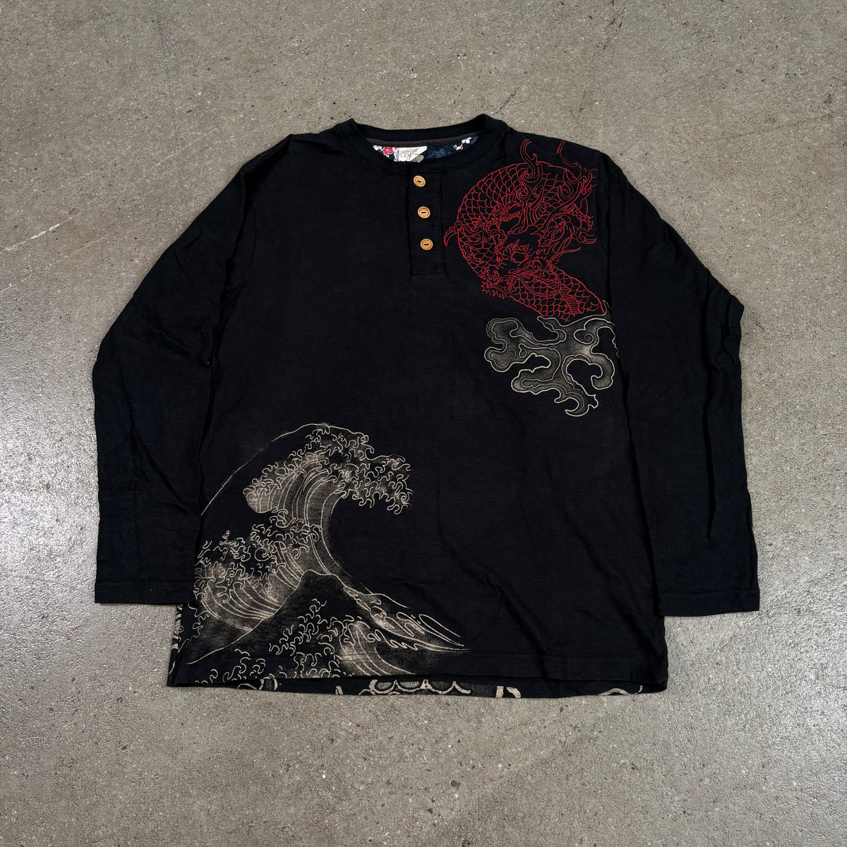 Beautiful Embroidered Dig Deep Longsleeve (2000's Japanese)