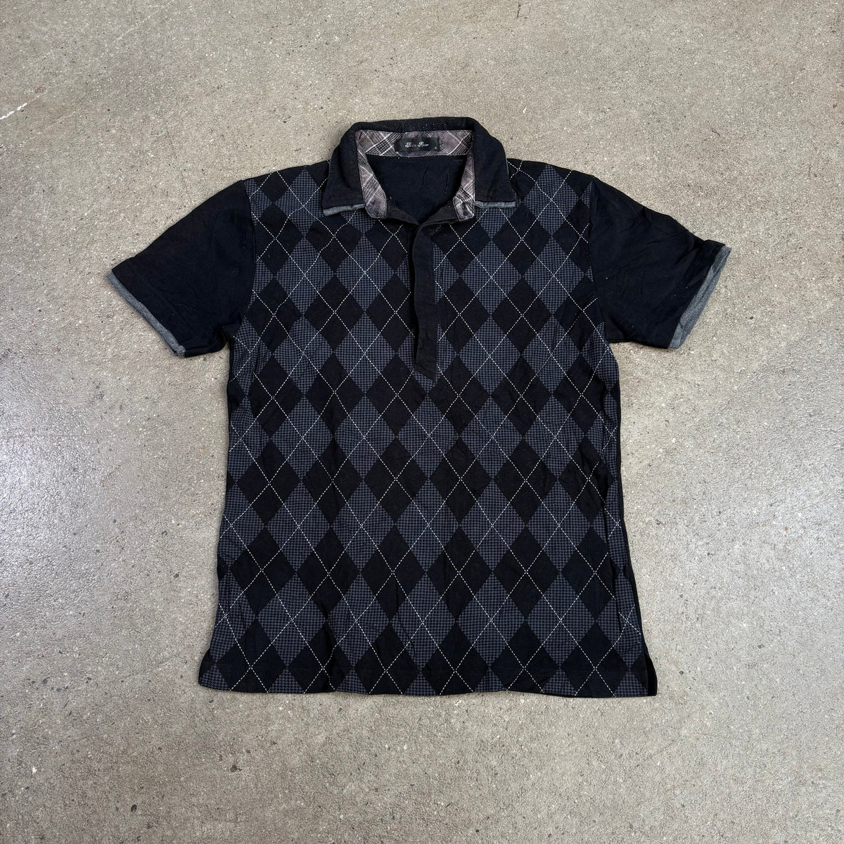 Nota Bene Checkered Polo (2000's Japanese)